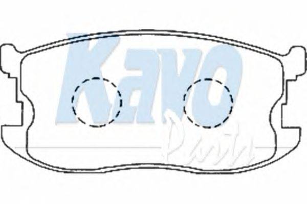 Комплект тормозных колодок, дисковый тормоз KAVO PARTS BP-3506
