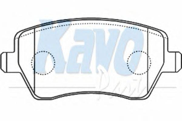 Комплект тормозных колодок, дисковый тормоз KAVO PARTS BP-6570