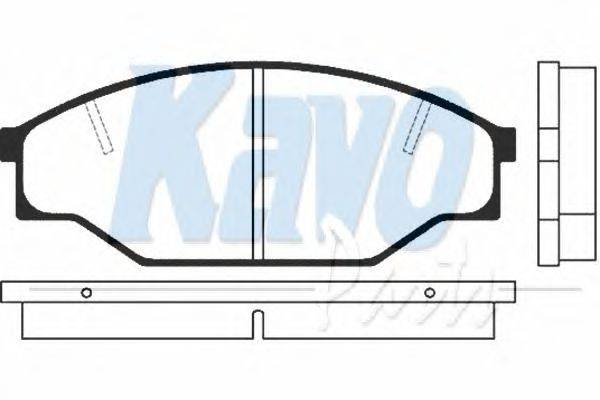 Комплект тормозных колодок, дисковый тормоз KAVO PARTS BP-9010