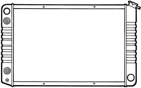 Радиатор, охлаждение двигателя NRF 50357