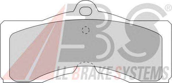 Комплект тормозных колодок, дисковый тормоз A.B.S. 38008