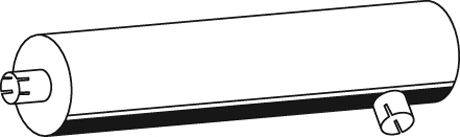 Средний / конечный глушитель ОГ DINEX 80305