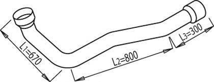Труба выхлопного газа DINEX 68192