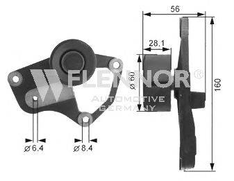 Натяжной ролик, поликлиновой  ремень FLENNOR FS22997
