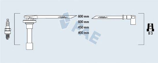 Комплект проводов зажигания FAE 85800