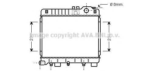 Радиатор, охлаждение двигателя AVA QUALITY COOLING BW2026