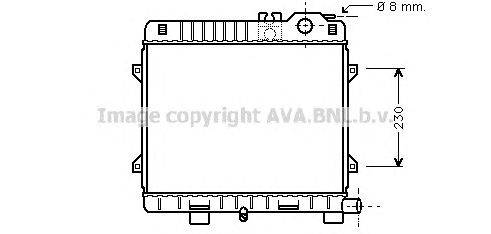 Радиатор, охлаждение двигателя AVA QUALITY COOLING BW2100