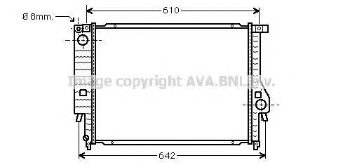 Радиатор, охлаждение двигателя AVA QUALITY COOLING BW2158