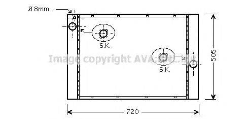 Радиатор, охлаждение двигателя AVA QUALITY COOLING BW2372