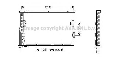 Конденсатор, кондиционер AVA QUALITY COOLING BW5252