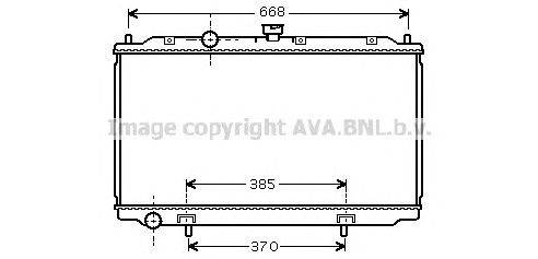 Радиатор, охлаждение двигателя AVA QUALITY COOLING DN2221