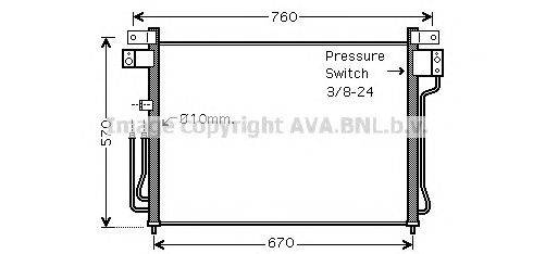 Конденсатор, кондиционер AVA QUALITY COOLING DN5299