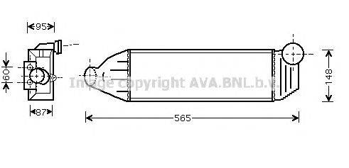 Интеркулер AVA QUALITY COOLING FD4308
