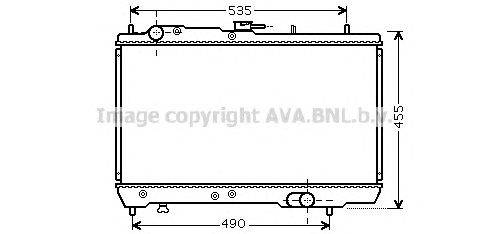 Радиатор, охлаждение двигателя AVA QUALITY COOLING KA2131
