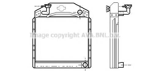 Радиатор, охлаждение двигателя AVA QUALITY COOLING ME2115