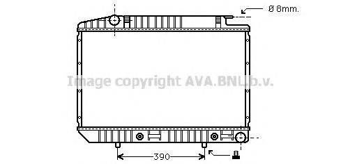 Радиатор, охлаждение двигателя AVA QUALITY COOLING MS2227