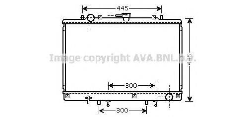 Радиатор, охлаждение двигателя AVA QUALITY COOLING MT2165