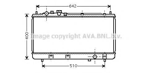 Радиатор, охлаждение двигателя AVA QUALITY COOLING MZ2176