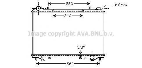 Радиатор, охлаждение двигателя AVA QUALITY COOLING OLA2441