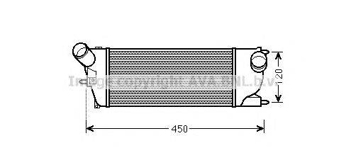 Интеркулер AVA QUALITY COOLING PE4345