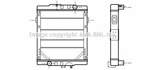 Радиатор, охлаждение двигателя AVA QUALITY COOLING RE2049