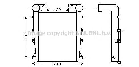 Интеркулер AVA QUALITY COOLING RE4082