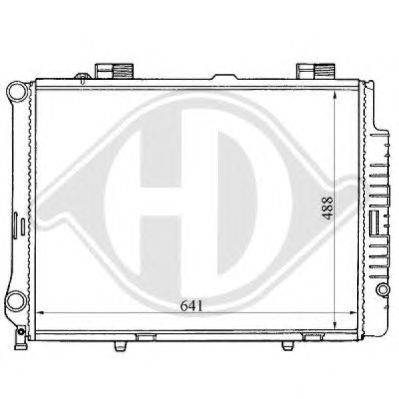 Радиатор, охлаждение двигателя DIEDERICHS 8121159