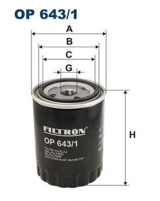 Масляный фильтр FILTRON OP643/1