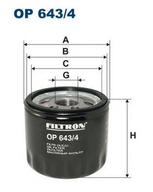 Масляный фильтр FILTRON OP6434