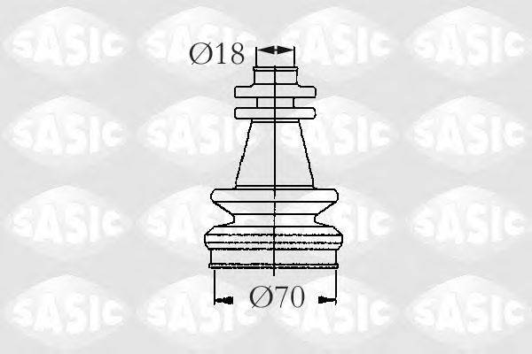 Комплект пылника, приводной вал SASIC 2873703