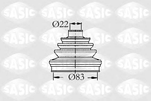 Комплект пылника, приводной вал SASIC 4003431