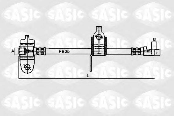 Тормозной шланг SASIC 6606057