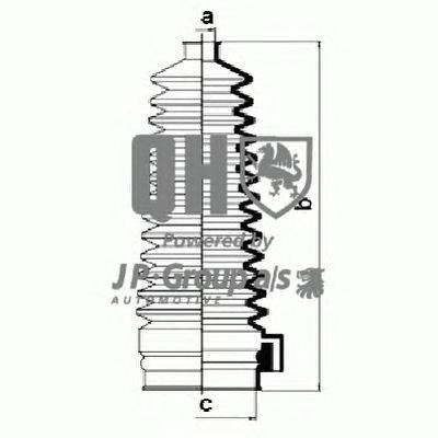 Комплект пылника, рулевое управление JP GROUP QG1405
