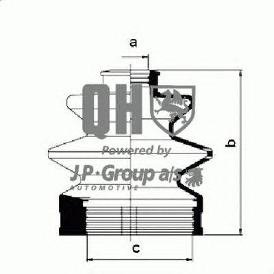 Комплект пылника, приводной вал JP GROUP QJB342