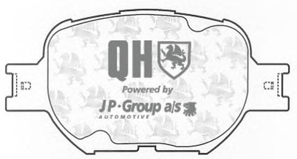 Комплект тормозных колодок, дисковый тормоз JP GROUP BP1251