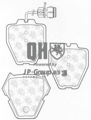 Комплект тормозных колодок, дисковый тормоз JP GROUP BP1268