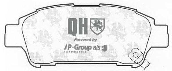 Комплект тормозных колодок, дисковый тормоз JP GROUP BP1328