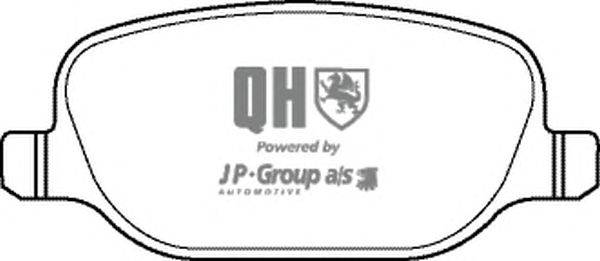 Комплект тормозных колодок, дисковый тормоз JP GROUP BP1409