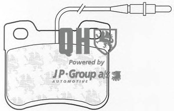 Комплект тормозных колодок, дисковый тормоз JP GROUP BP522