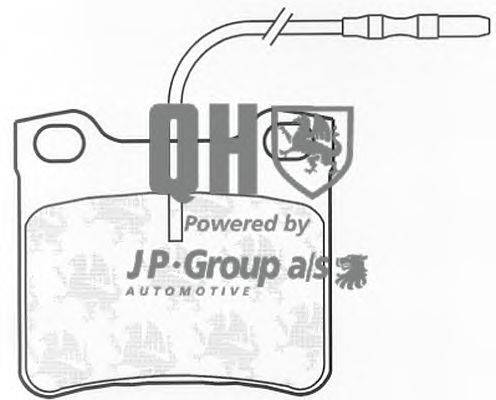 Комплект тормозных колодок, дисковый тормоз JP GROUP BP581