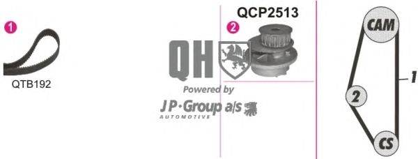 Водяной насос + комплект зубчатого ремня JP GROUP QBPK9049