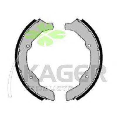Комплект тормозных колодок KAGER 340006