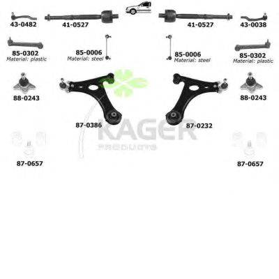 Подвеска колеса KAGER 800028