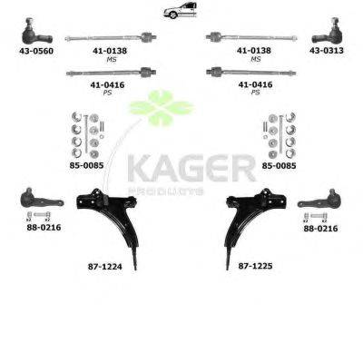 Подвеска колеса KAGER 800156