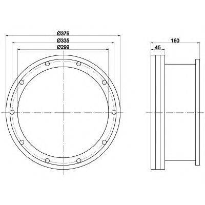 Тормозной диск DON CVD614