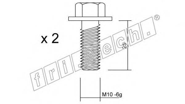 Комплектующие, колодки дискового тормоза fri.tech. KIT111