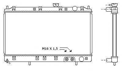 Радиатор, охлаждение двигателя J. DEUS 018M28