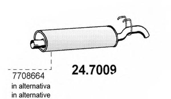 Глушитель выхлопных газов конечный ASSO 247009