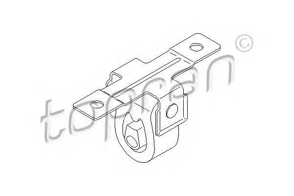 Кронштейн, глушитель TOPRAN 111 586