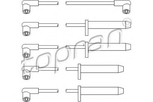 Комплект проводов зажигания TOPRAN 300 705